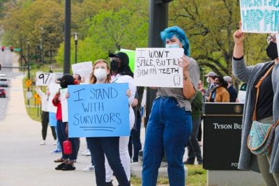 College students protest