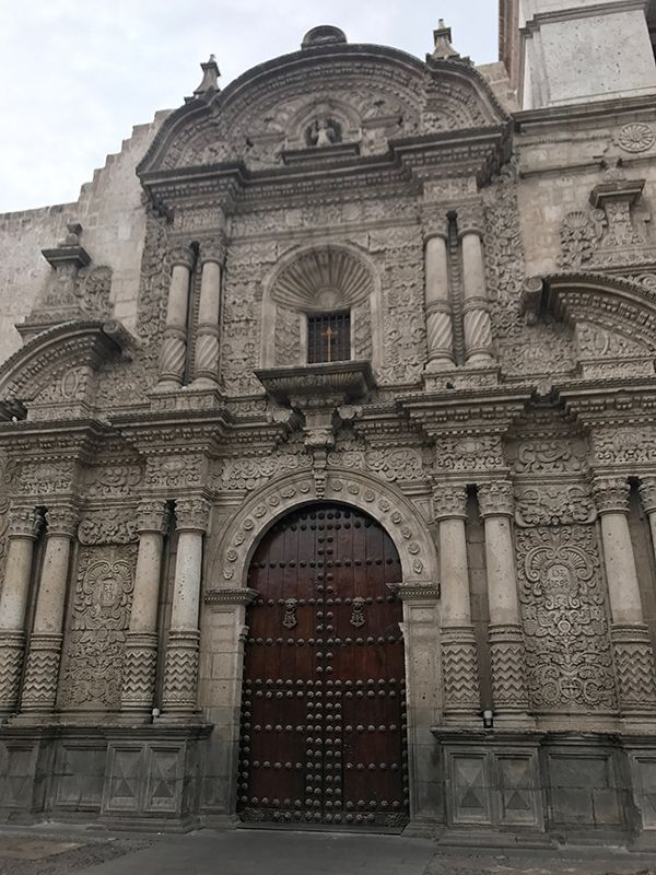 Baroque church facade